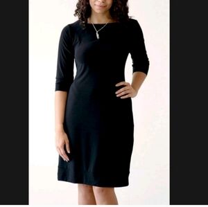 Audrey Whitmore Sutton Black Shift Dress